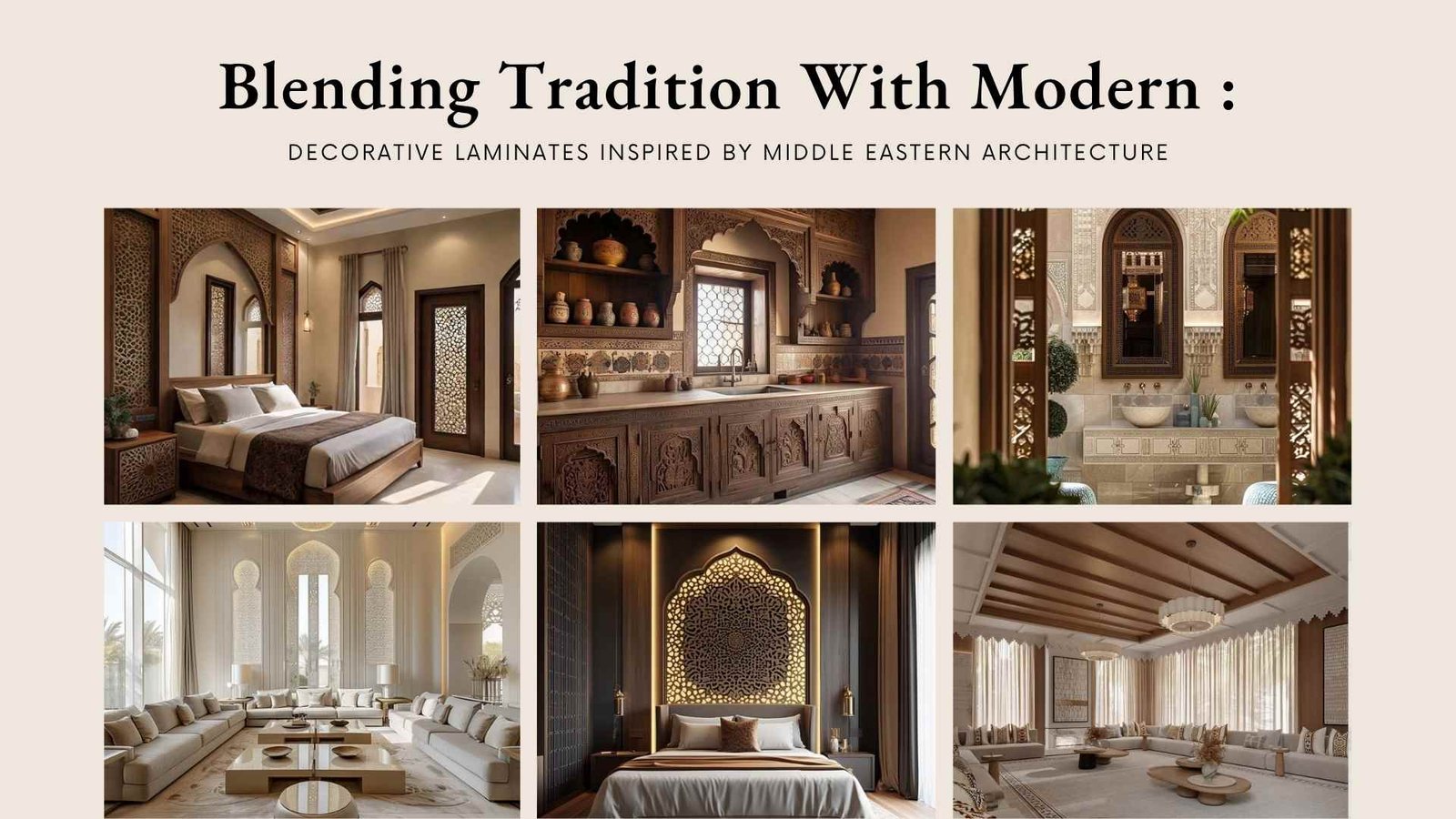 Blending Tradition with Modern: Decorative Laminates Inspired by Middle Eastern Architecture